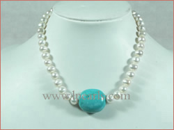 8-9mm white cultured freshwater jewelry pearl necklace