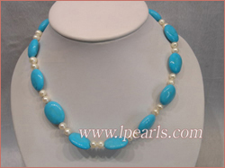 Fresh water jewelry pearl necklaces 6 -7mm