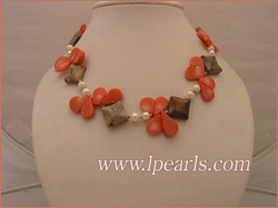 6-7mm white freshwater jewelry pearl necklace