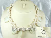 6-7mm oval shape cultured freshwater pearl necklace