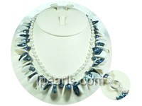 potato shaped pearl necklace with blister pearls