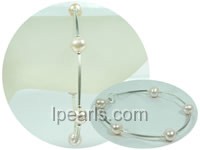 graceful tin cup jewelry pearl bracelet