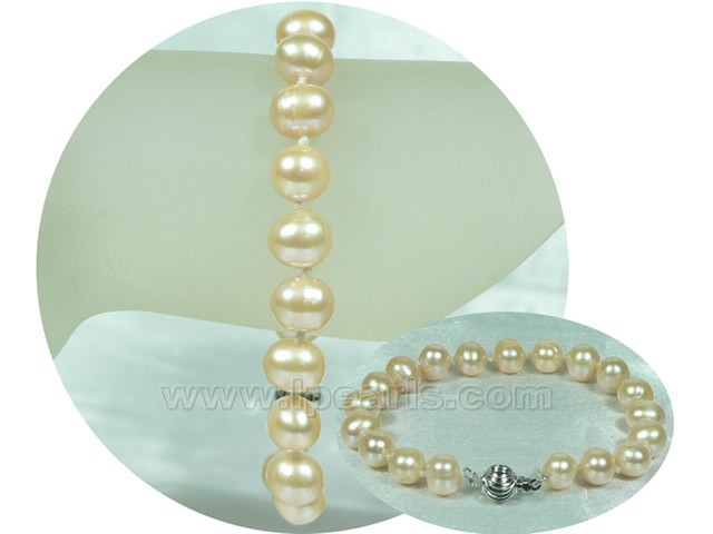 8-9mm pink jewelry pearls bracelet