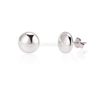 S925 Sterling silver simple stud earrings for women