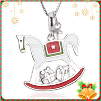 S925 sterling silver Rocking horse pearl pendant fitting