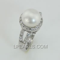 wholesale 925 sterling silver pearl ring