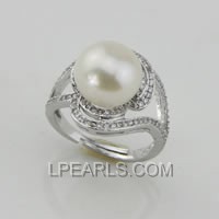 11-12mm 925 sterling silver pearl ring on wholesale