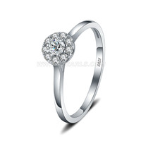 Fashion women 925 sterling silver shining zircon ring