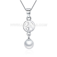 925 sterling silver pearl pendant necklace for women