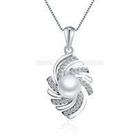 Dazzling 925 sterling silver pearls pendant