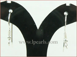 hook jewelry pearl earring mountings of 925 sterling silver