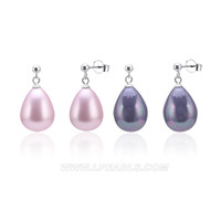 12*15mm teardrop shell jewelry pearl earrings