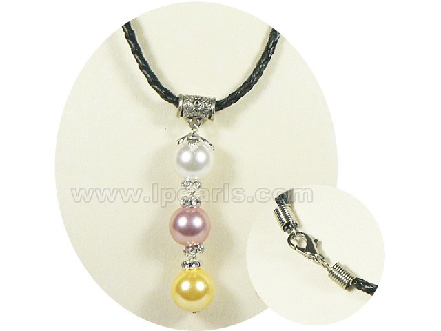 12mm seashell Freshwater  jewelry pearl necklaces