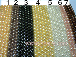 16mm Two tone shell pearl strands
