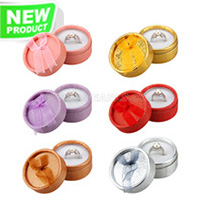 Fashion round shape ring jewelry gift box 30pcs