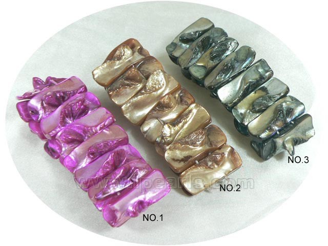 three colors shell bracelet