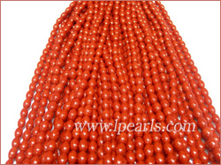 5*8mm red rice shaped coral strands jewelry