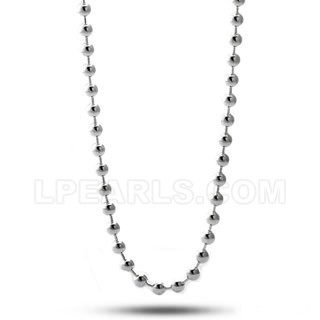 16inch 925 sterling silver 2mm beads chain for pendant