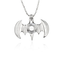 Lovely design Silver plated BugBat cage pendant 5pcs
