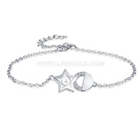 Fashion 925 sterling silver Star shape bracelet accessary
