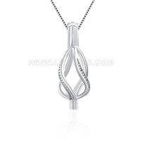 Women 925 sterling silver waterdrop locket pendant