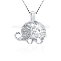Latest 925 sterling silver elephant cage pendant