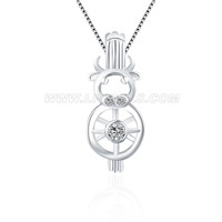 925 sterling silver lovely bull cage pendant