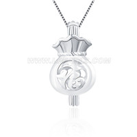 Latest 925 sterling silver Lucky bag locket pendant