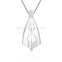 Halloween design 925 sterling silver Ghost cage pendant