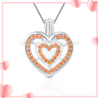 Romantic design 925 sterling silver Beautiful love cage pendant