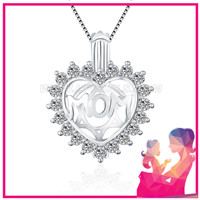 Latest 925 sterling silver Mom's Heart cage pendant