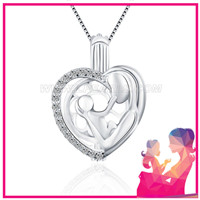 Fashion 925 sterling silver Mom and kid cage pendant