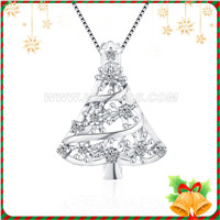 Nice 925 sterling silver Christmas tree locket pendant for women