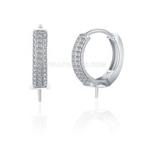 925 sterling silver round pearl earrings fitting for women