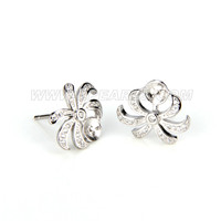 925 sterling silver pearl women earrings fitting