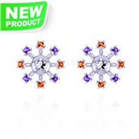 925 sterling silver pearl stud earring fittings for women