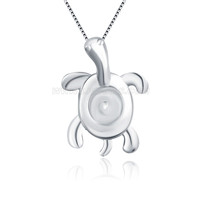 wholesale Turtle 925 silver pearl pendant accessories