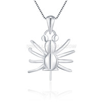 wholesale 925 silver spider pendant mountings