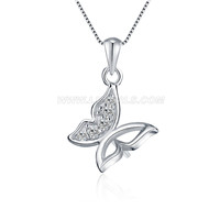 925 sterling silver flying butterfly pearl women pendant setting
