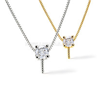925 Sterling Silver Pearl CZ Timeless Necklace Pendant Setting