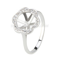 925 sterling silver women pearl ring fitting