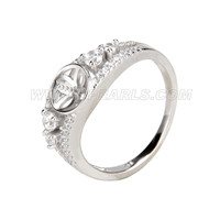 wholesale 925 sterling silver pearl rings accessory