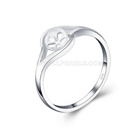 Latest 925 silver simple design pearl rings fitting