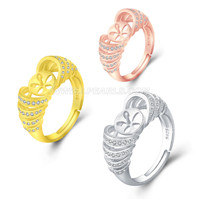 Attractive 925 sterling silver adjustable rings accessory