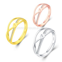 925 sterling silver adjustable pearl rings accessory