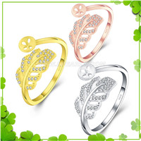 925 sterling silver leaf pearl ring setting for women
