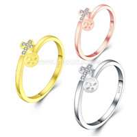 925 sterling silver zircon cross pearl rings fitting for women