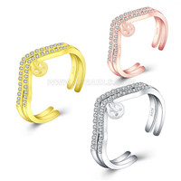 S925 sterling silver wedding pearl rings setting for women