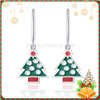 925 sterling silver Christmas Tree pearl earring mounting