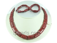 14*20mm oblong red coral jewelry necklace